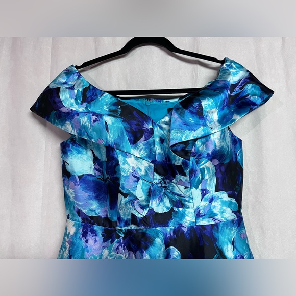 Alex Evenings Printed Mikado Cocktail Dress Size 8 NWOT - Picture 5 of 5